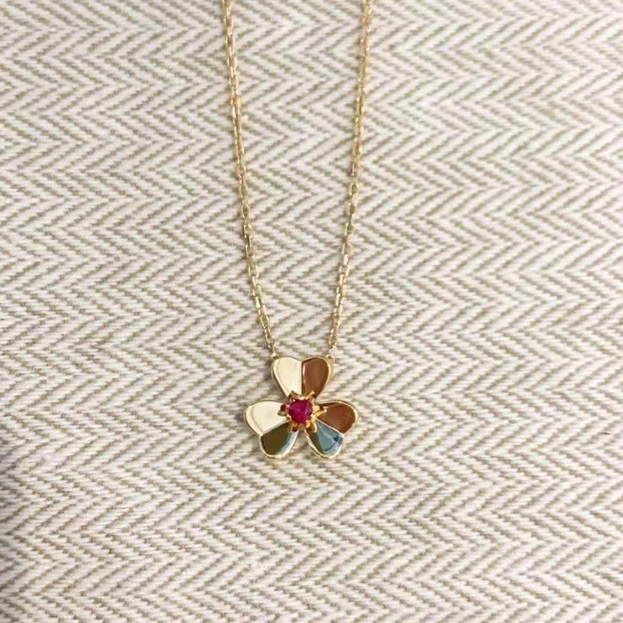 [Regal Gem]FRIVOLE GOLD FLOWER NECKLACE