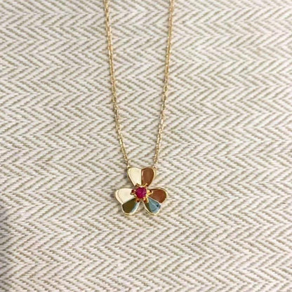 [Regal Gem]FRIVOLE GOLD FLOWER NECKLACE