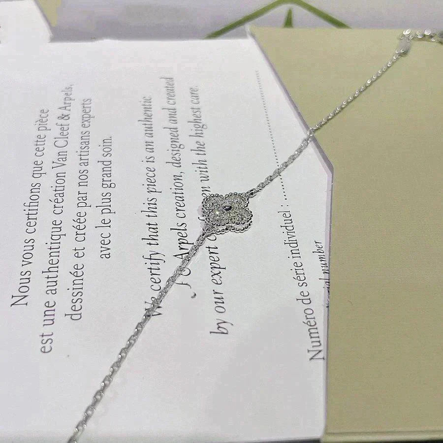 [Regal Gem]CLOVER  SINGLE FLOWER BRACELET SILVER
