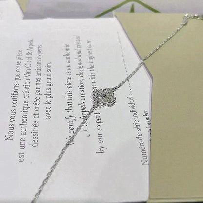 [Regal Gem]CLOVER  SINGLE FLOWER BRACELET SILVER