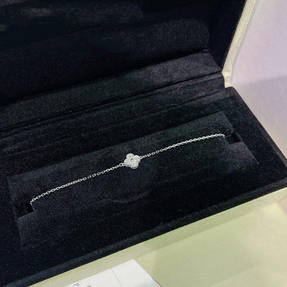 [Regal Gem]CLOVER  SINGLE FLOWER BRACELET SILVER