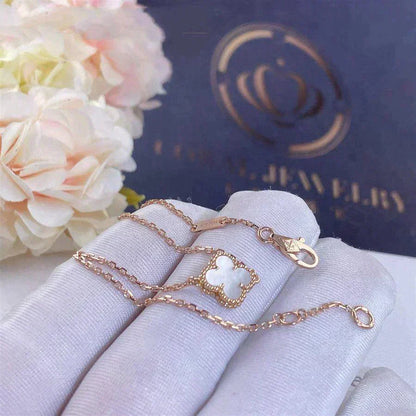 [Regal Gem]CLOVER WHITE MOP SINGLE FLOWER BRACELET