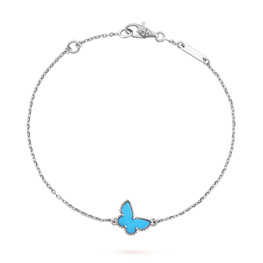[Regal Gem]BUTTERFLY TURQUOISE BUTTERFLY BRACELET SILVER