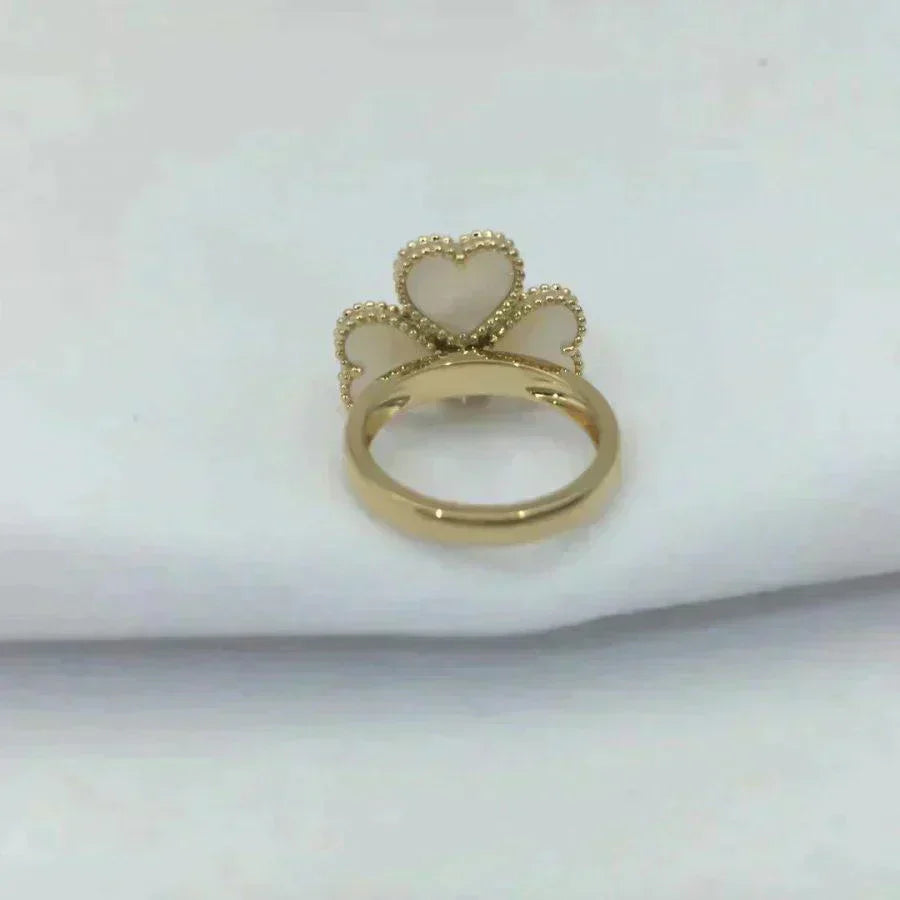 [Regal Gem]SWEET CLOVER WHITE MOP RING