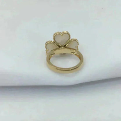 [Regal Gem]SWEET CLOVER WHITE MOP RING