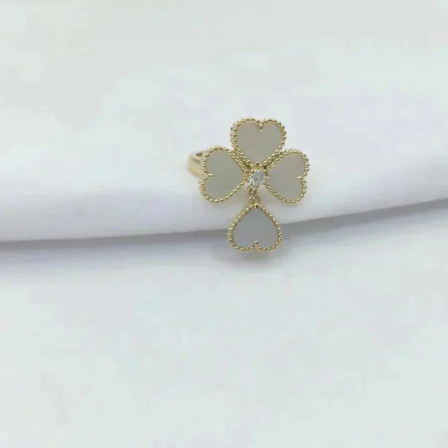[Regal Gem]SWEET CLOVER WHITE MOP RING