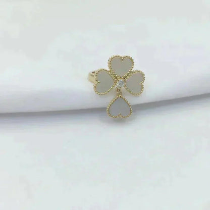 [Regal Gem]SWEET CLOVER WHITE MOP RING