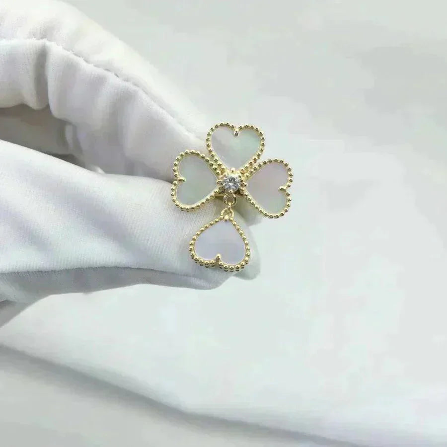 [Regal Gem]SWEET CLOVER WHITE MOP RING