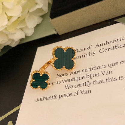 [Regal Gem]CLOVER BETWEEN THE FINGER RING