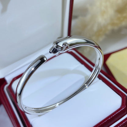 [Regal Gem]PANTHERE SILVER OPEN BRACELET