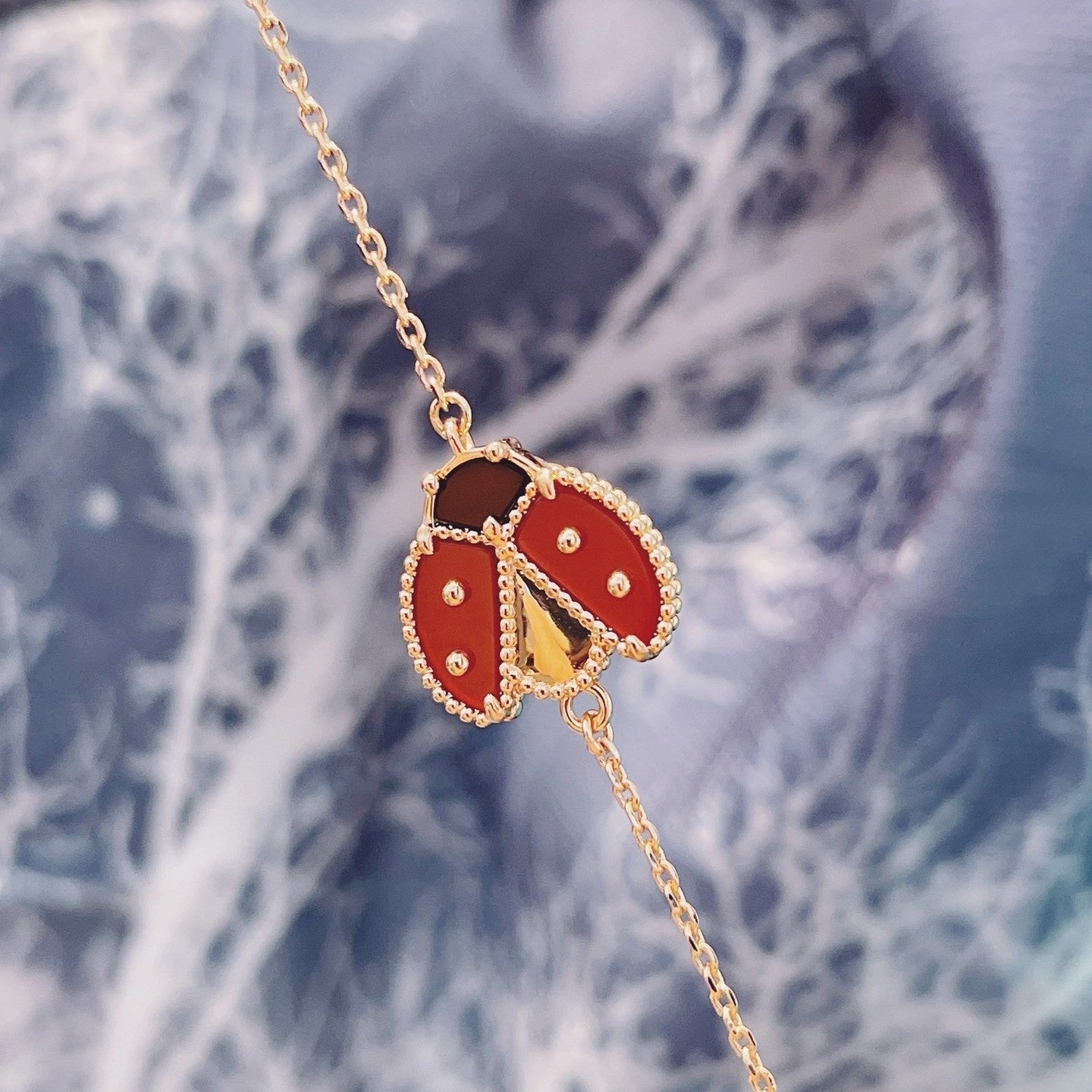 [Regal Gem]LUCKY SPRING 1 MOTIF PINK GOLD BRACELET