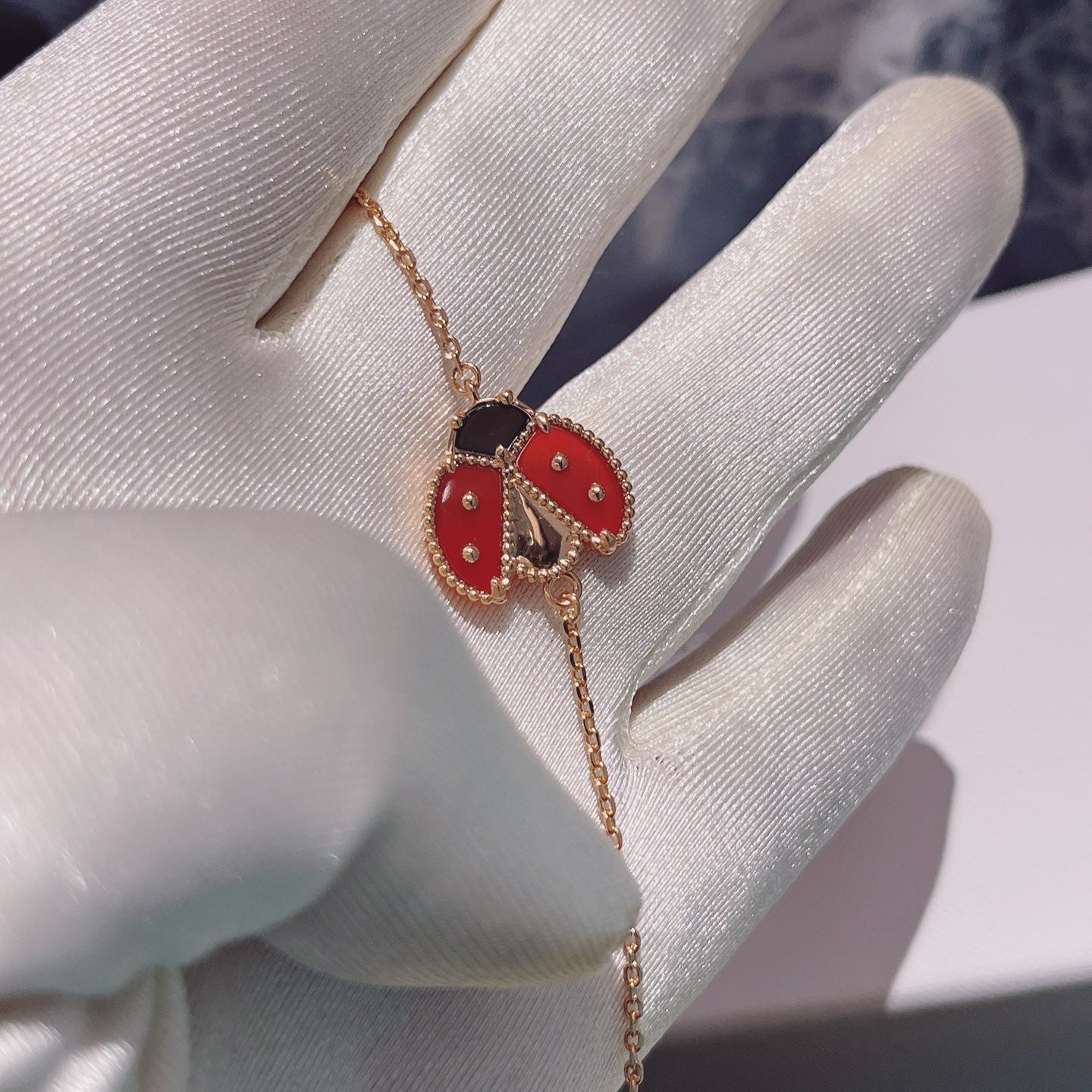 [Regal Gem]LUCKY SPRING 1 MOTIF PINK GOLD BRACELET