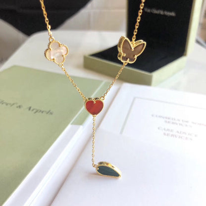 [Regal Gem]LUCKY SPRING 4 MOTIFS Regal Gem GOLD NECKLACE