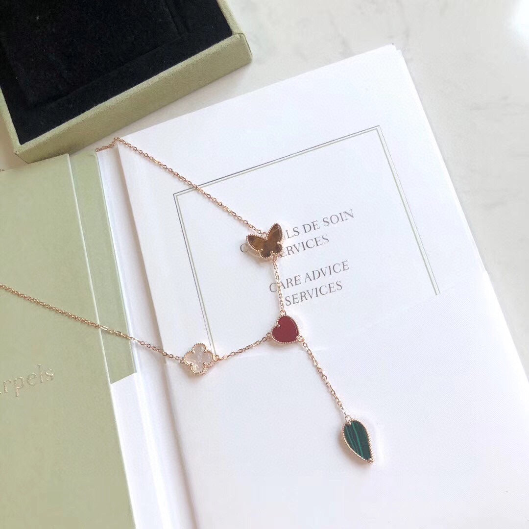 [Regal Gem]LUCKY SPRING 4 MOTIFS Regal Gem GOLD NECKLACE