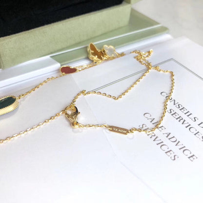 [Regal Gem]LUCKY SPRING 4 MOTIFS Regal Gem GOLD NECKLACE