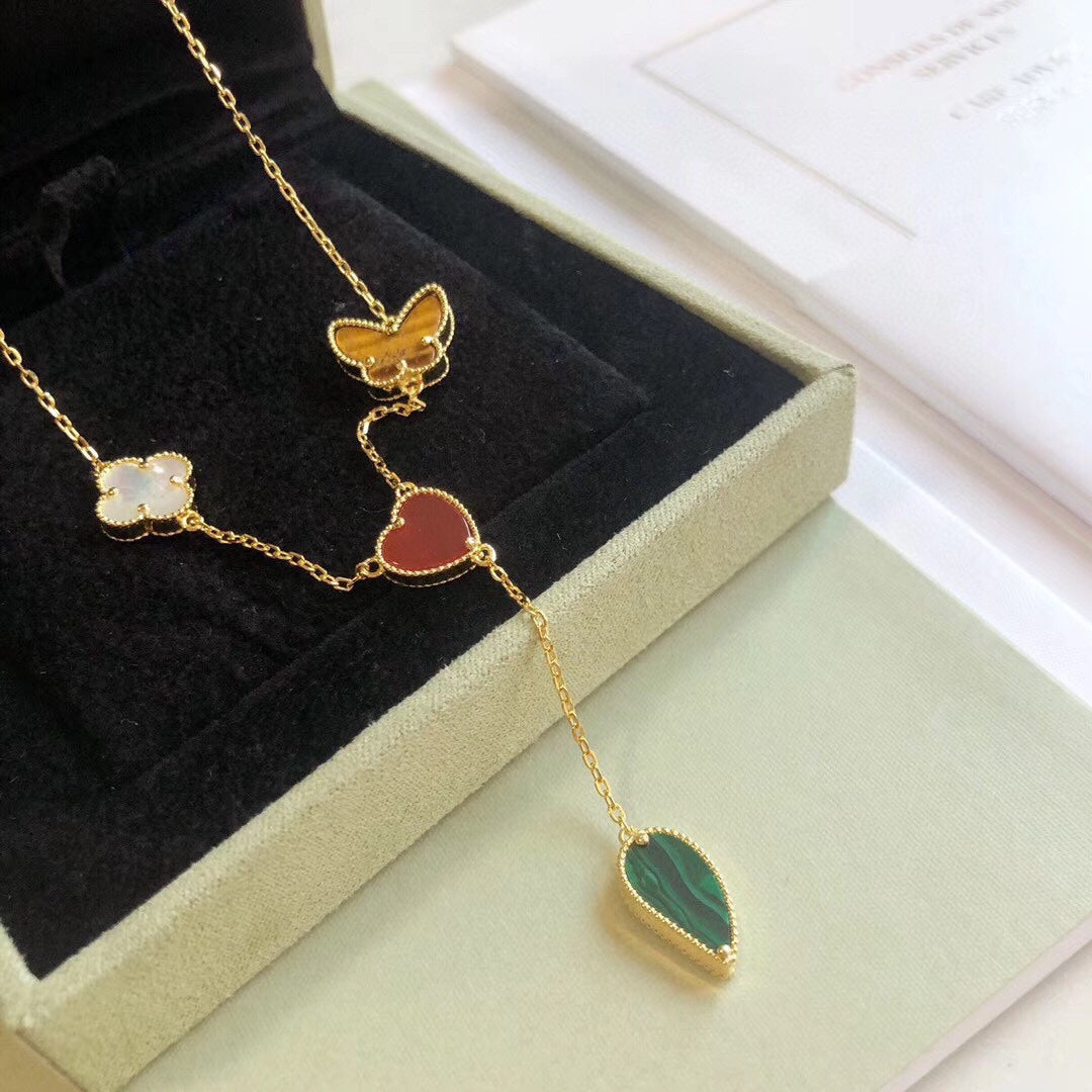 [Regal Gem]LUCKY SPRING 4 MOTIFS Regal Gem GOLD NECKLACE