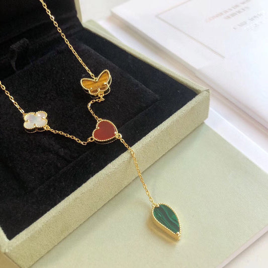 [Regal Gem]LUCKY SPRING 4 MOTIFS Regal Gem GOLD NECKLACE