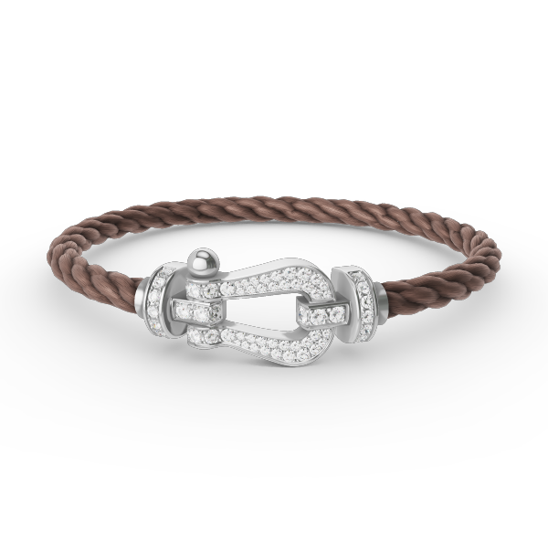 [Regal Gem]FORCE LARGE HORSESHOE FULL DIAMOND BRACELET SILVER