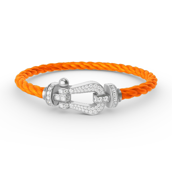 [Regal Gem]FORCE LARGE HORSESHOE FULL DIAMOND BRACELET SILVER