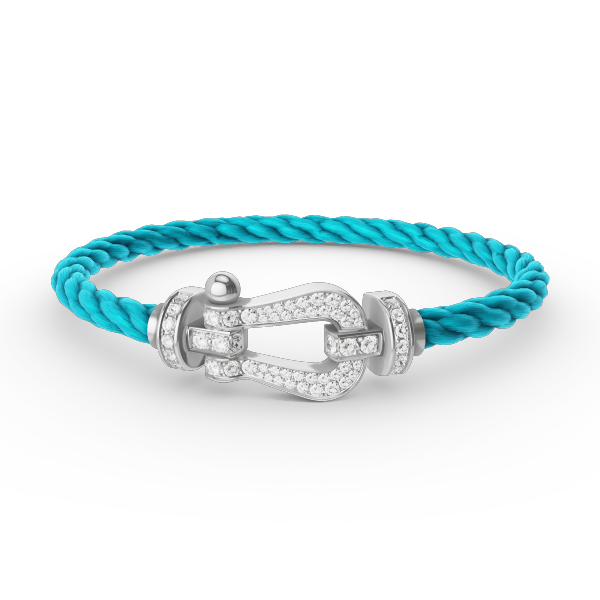 [Regal Gem]FORCE LARGE HORSESHOE FULL DIAMOND BRACELET SILVER