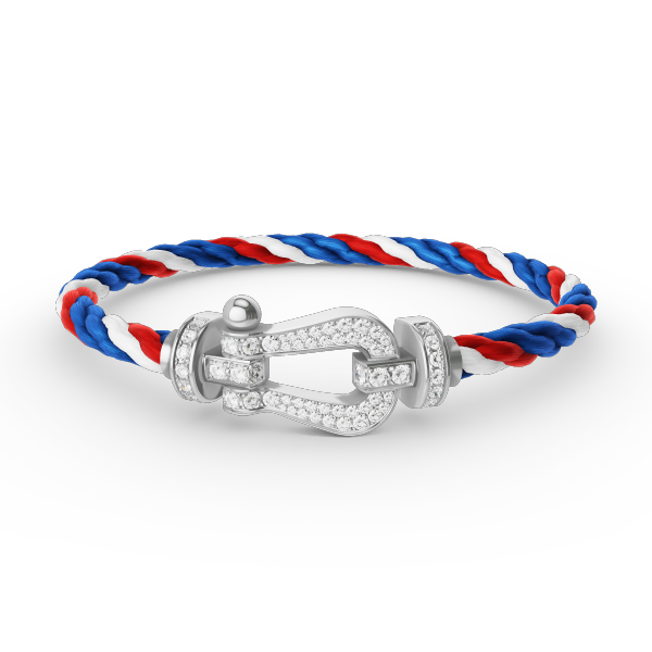 [Regal Gem]FORCE LARGE HORSESHOE FULL DIAMOND BRACELET SILVER