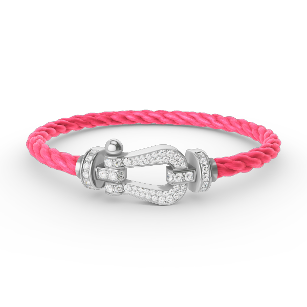 [Regal Gem]FORCE LARGE HORSESHOE FULL DIAMOND BRACELET SILVER