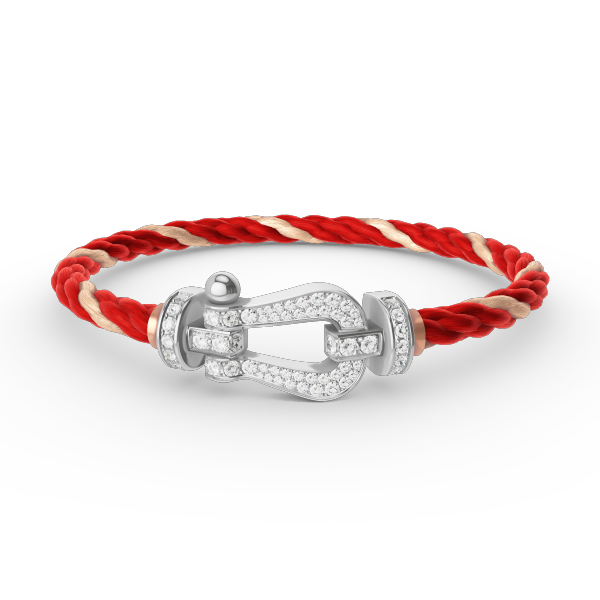 [Regal Gem]FORCE LARGE HORSESHOE FULL DIAMOND BRACELET SILVER
