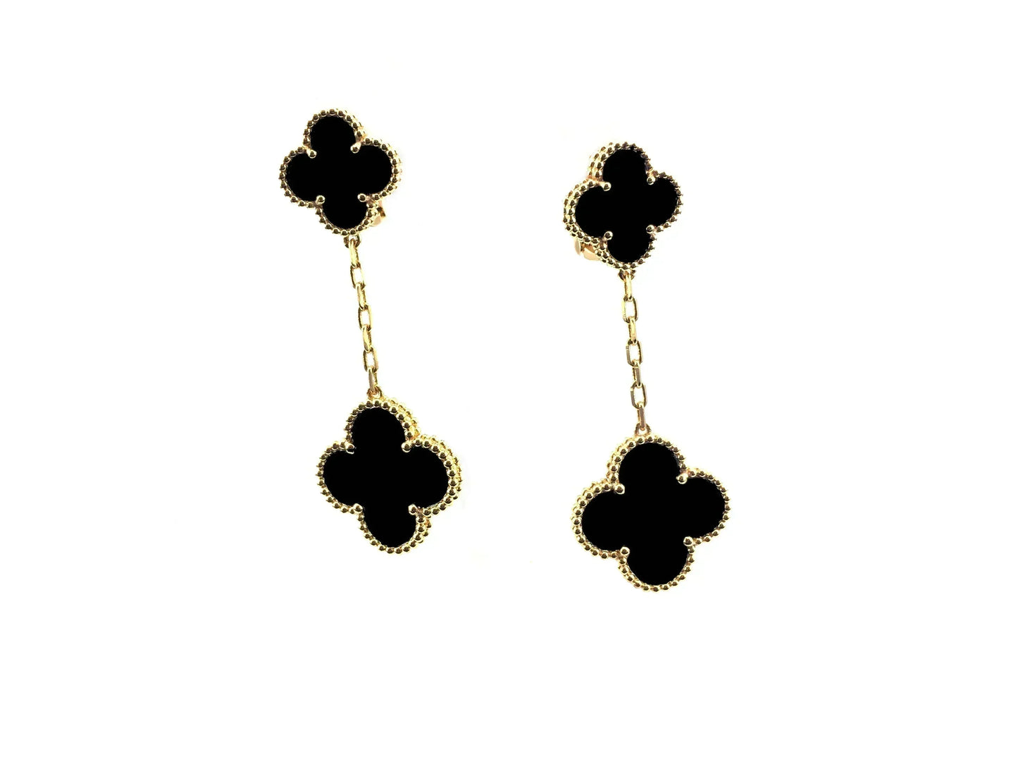 [Regal Gem]CLOVER 2 MOTIFS  EARRINGS (MULTIPLE CHOICESC