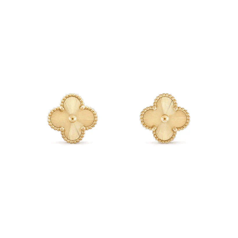 [Regal Gem]CLOVER MEDIUM 1 MOTIFS LASER EARRINGS