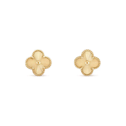 [Regal Gem]CLOVER MEDIUM 1 MOTIFS LASER EARRINGS