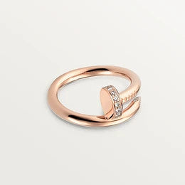 [Regal Gem]JUSTE RING 2.65MM PINK GOLD DIAMOND