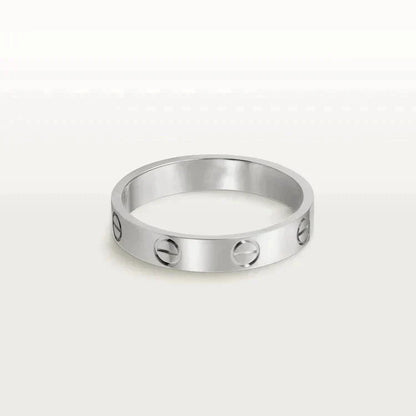 [Regal Gem]LOVE RING 4MM 1 DIAMOND SILVER