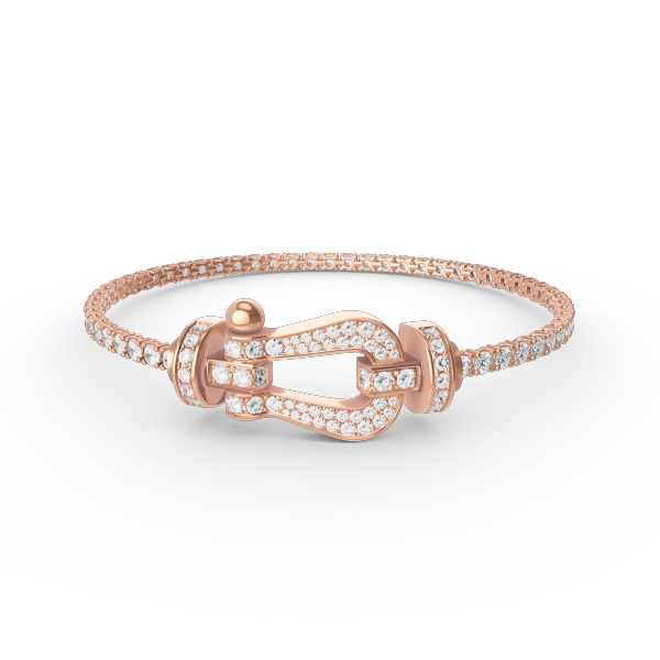 [Regal Gem]FORCE  LARGE HORSESHOE FULL DIAMOND TENNIS BRACELET