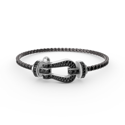 [Regal Gem]FORCE  LARGE HORSESHOE FULL DIAMOND TENNIS BRACELET